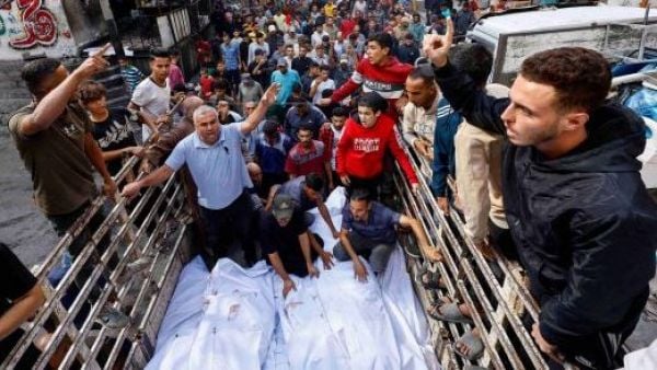 Palestinos en la Franja de Gaza