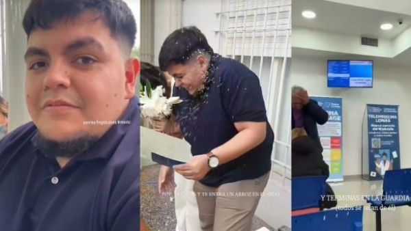 Novio terminó en urgencias por arroz que cayó en su oído