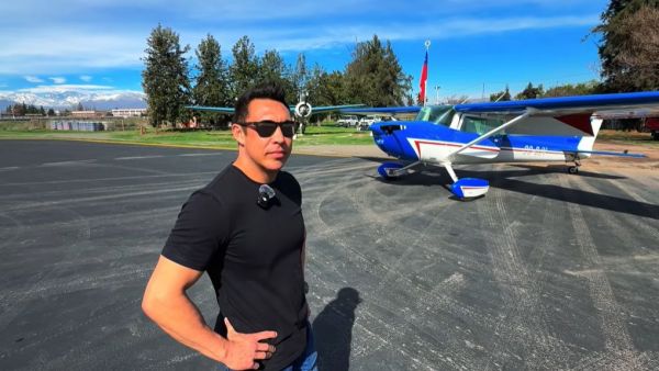 Piloto que captó en una avioneta