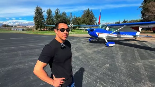 Piloto que captó en una avioneta