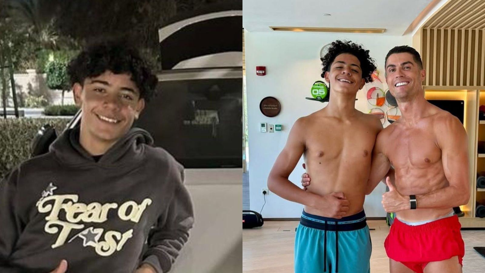 Cristiano Ronaldo Jr mostró su "primer auto" de lujo