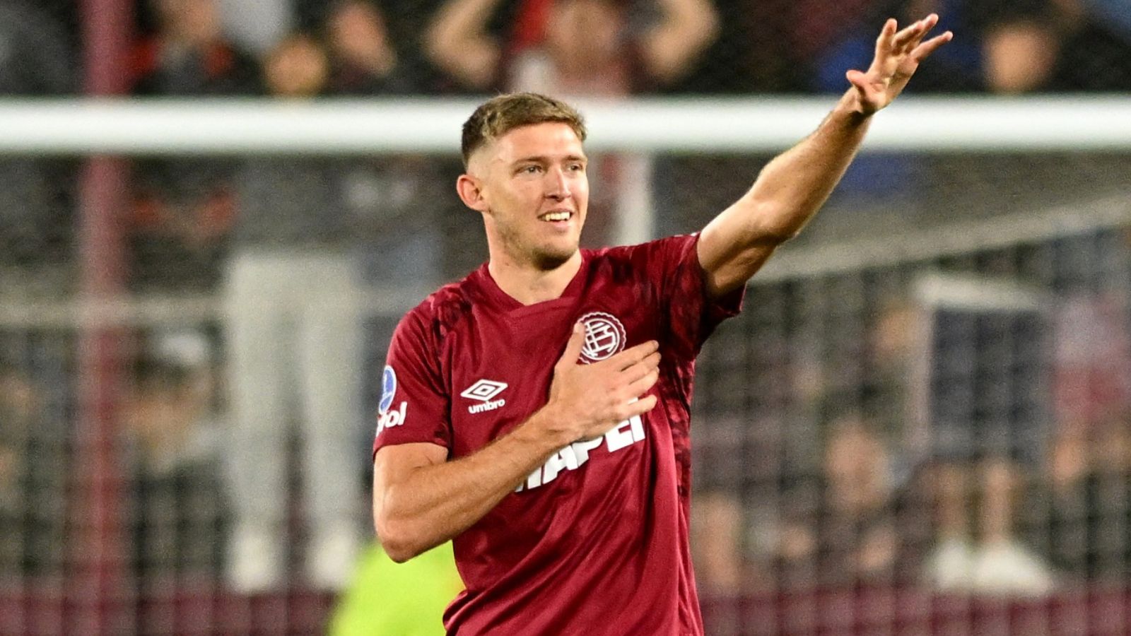 Rodrigo Castillo, autor de tres goles frente a la Universidad de Chile por Copa Sudamericana