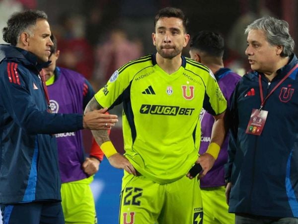 Matías Zaldivia tras la derrota frente a Lanús en semifinales de la Copa Sudamericana