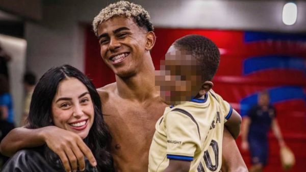 Nicki Nicole junto a Lamine Yamal