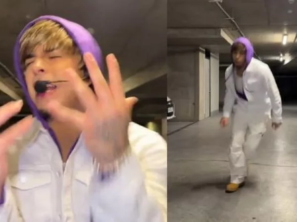 Young Cister se toma Halloween con disfraz de Justin Bieber