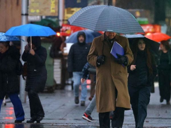 Lluvia en Santiago