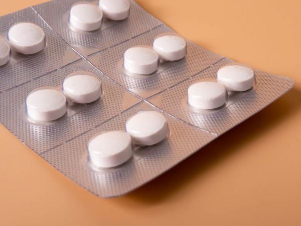 Foto referencial de pastillas blancas. Melatonina