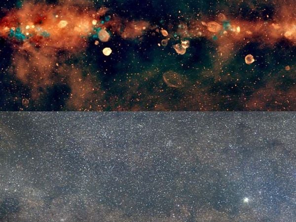 Imagen más grande y detallada de la Vía Láctea en radiofrecuencia.