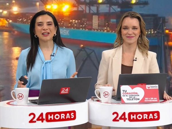 Carla Zunino y Valentina Reyes en 24 Horas Tu Mañana.