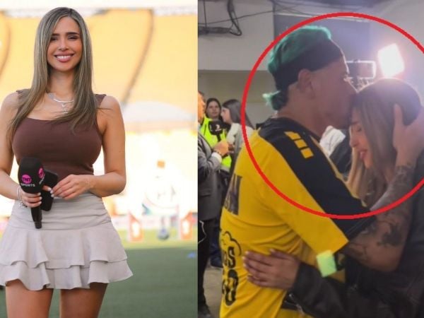 Diego Sánchez besó en la frente a Constanza Solar tras conseguir el título con Coquimbo Unido