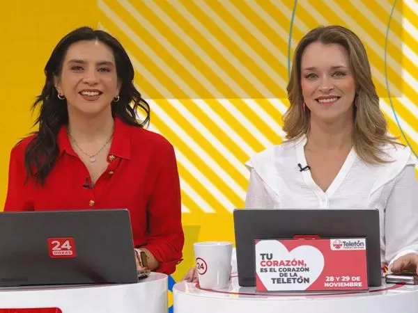 Carla Zunino y Valentina Reyes en 24 Horas Tu Mañana.