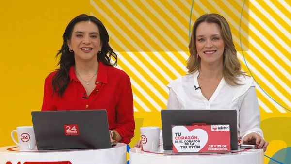 Carla Zunino y Valentina Reyes en 24 Horas Tu Mañana.