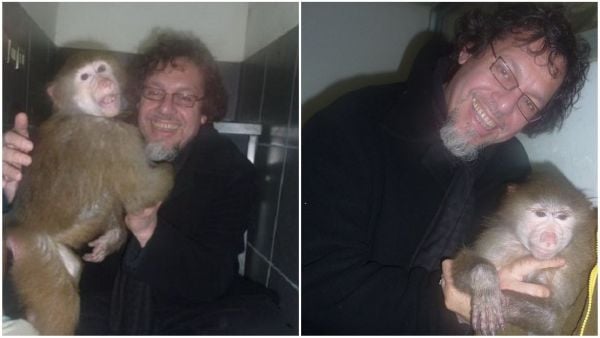 Ricardo Lagos Weber explica su foto con un mono