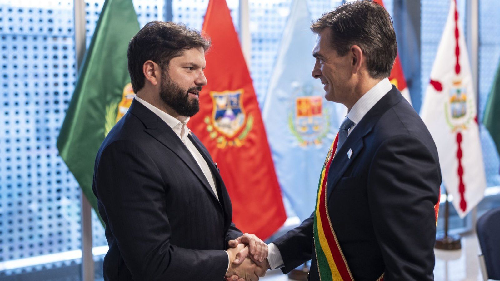 Presidente Gabriel Boric y Rodrigo Paz