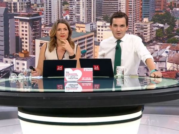 Monserrat Álvarez y Andrés Vial en 24 Horas al Día