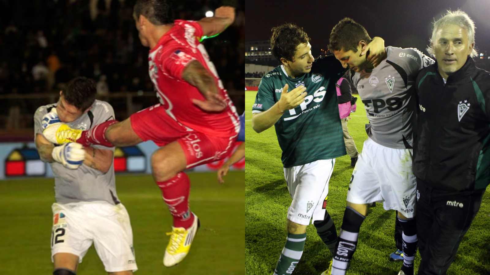 Patada de Gastón Cellerino a Mauricio Viana en 2012