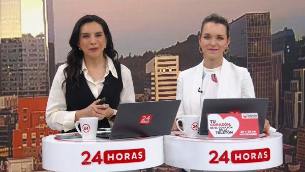 Carla Zunino y Valentina Reyes en 24 Horas Tu Mañana.
