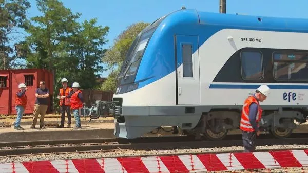 Obras de tren Alameda-Melipilla