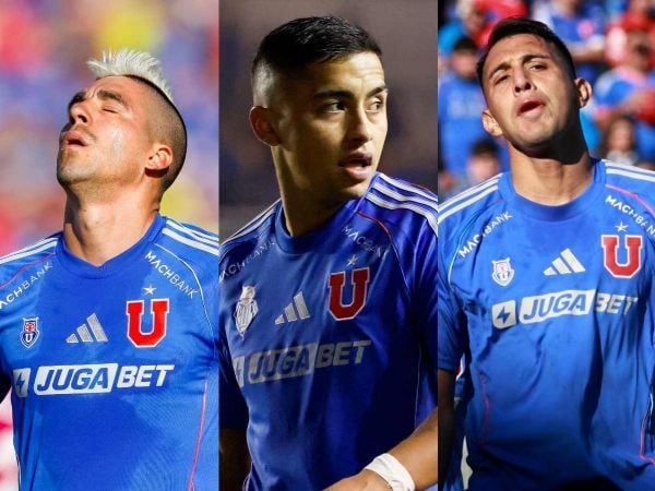 Leandro Fernández, Nicolás Guerra, Rodrigo Contreras, Lucas Di Yorio, jugando por la Universidad de Chile