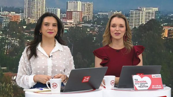Carla Zunino y Valentina Reyes en 24 Horas Tu Mañana.
