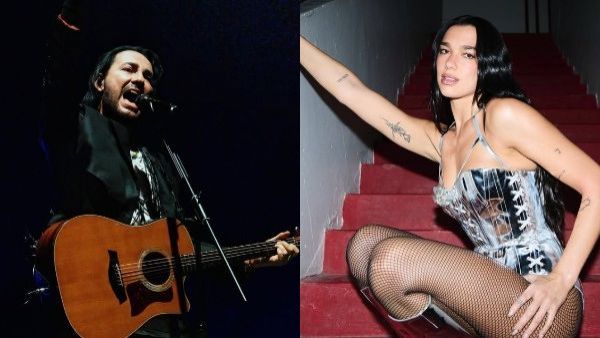 Beto Cuevas y Dua Lipa.