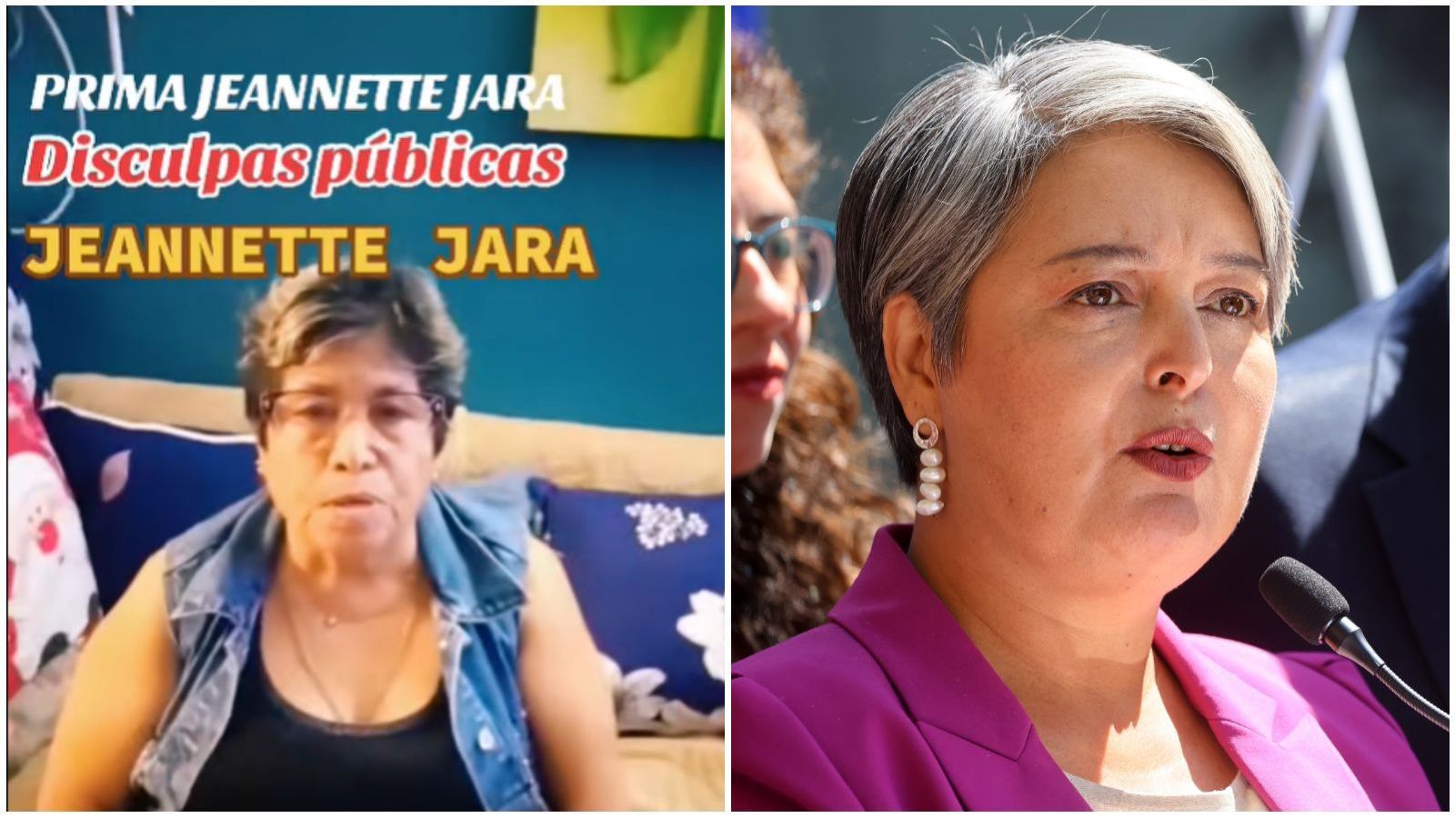 "Adriana Vargas Jara" se disculpa con Jeannette Jara