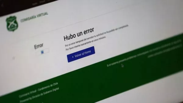 Carabineros explica caída en comisaría virtual