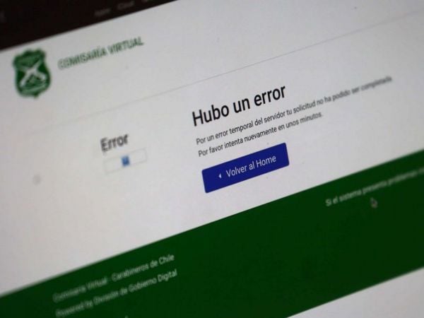Carabineros explica caída en comisaría virtual