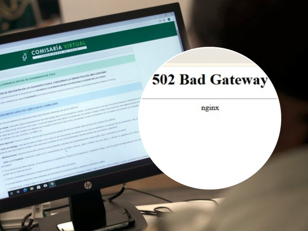 Caída de comisaría virtual