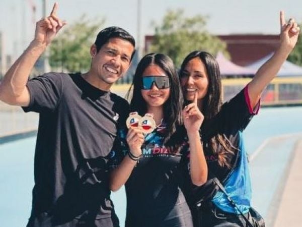 Matías Fernández, Aylén Fernández y Alejandra Santelices