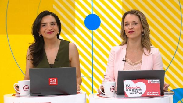 Carla Zunino y Valentina Reyes en 24 Horas Tu Mañana.