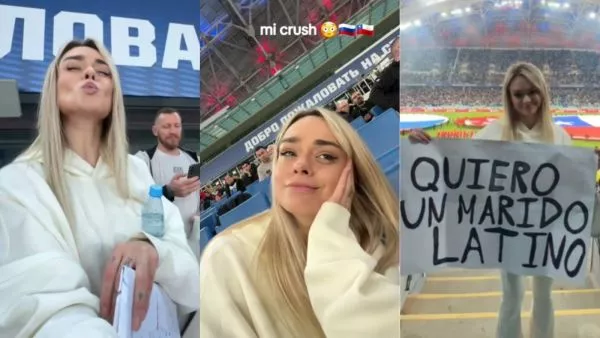 Masha Goryacheva causó sensación en TikTok con sus videos sobre el amistoso de Chile ante Rusia.