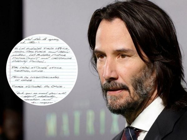 Keanu Reeves escribe carta a PDI