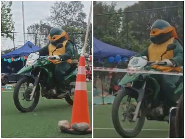 Carabineros frustra robo vestido de Tortuga Ninja