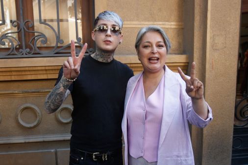 Balbi El Chamako y Jeannette Jara