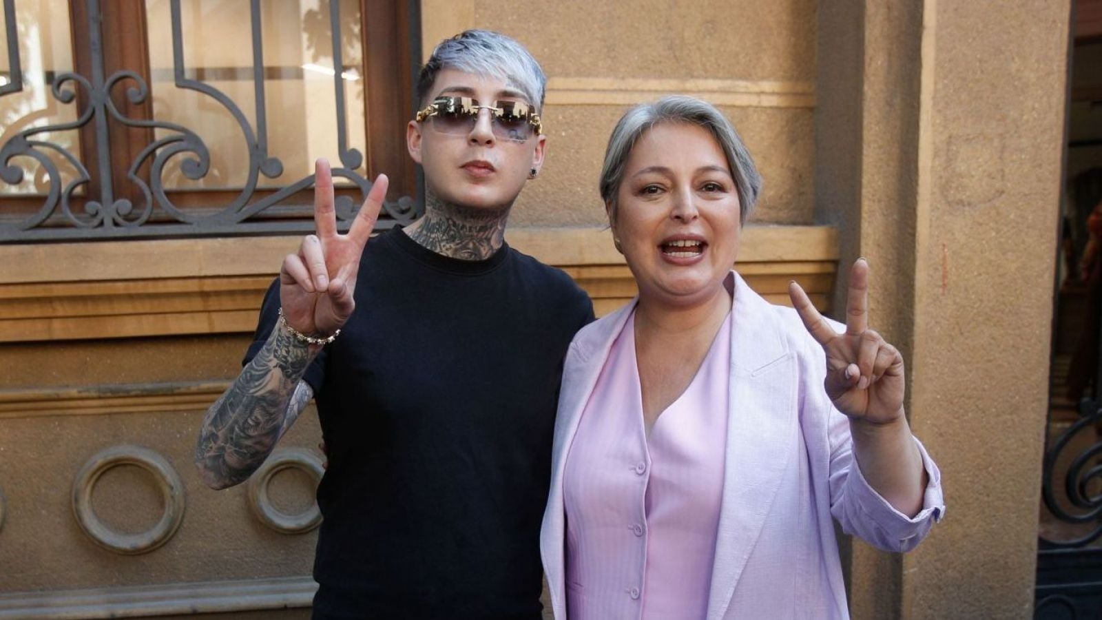 Balbi El Chamako y Jeannette Jara