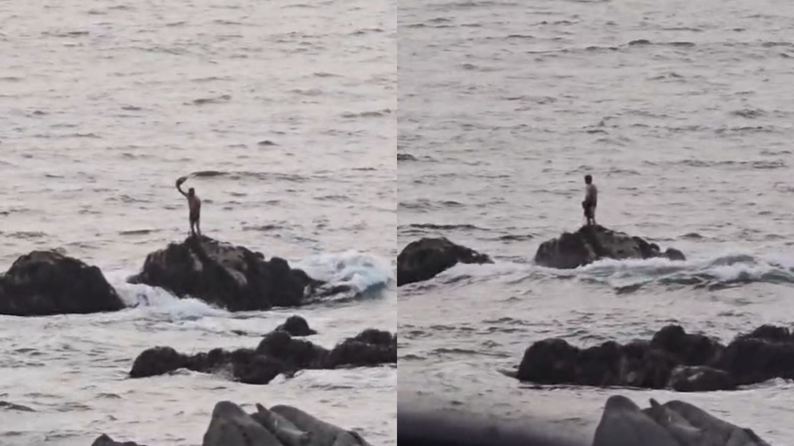 Dramático rescate de pescador