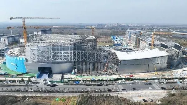 Cnstruction site of the Burning Plasma Experimental Superconducting Tokamak (BEST) in Hefei, east China's Anhui Province