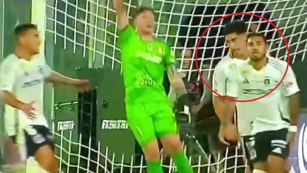 Marcos Bolados protagonizó una llamativa imagen en los últimos minutos del partido ante Unión La Calera