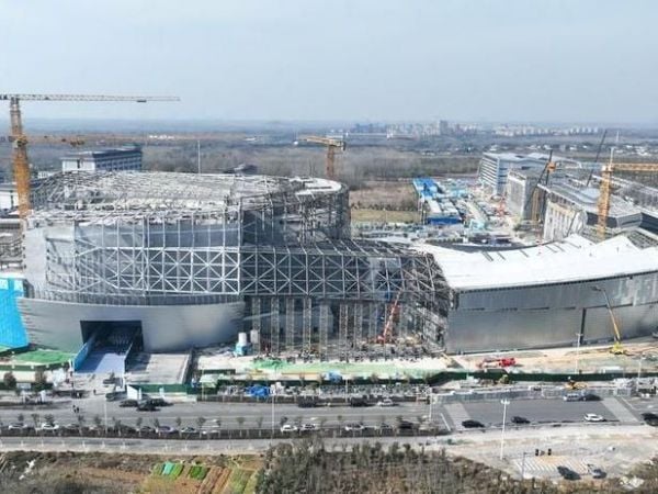 Cnstruction site of the Burning Plasma Experimental Superconducting Tokamak (BEST) in Hefei, east China's Anhui Province