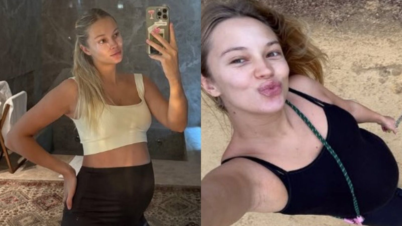 Alexandra Litvinova compartió nuevos registros sobre su embarazo