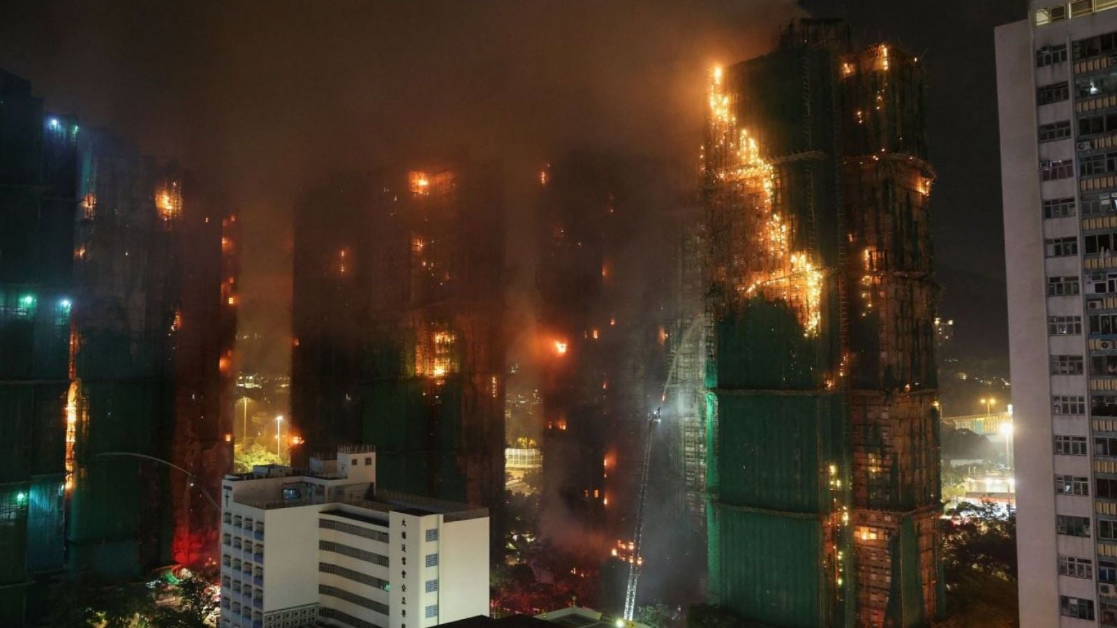 Incendio edificios de Hong Kong