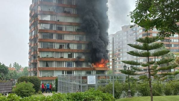 Grave incendio en Vitacura