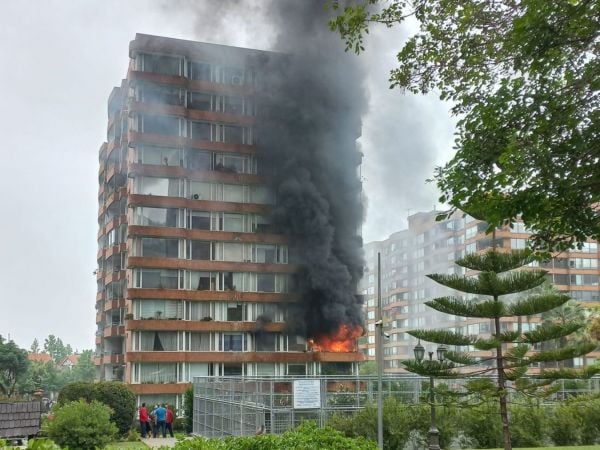 Grave incendio en Vitacura
