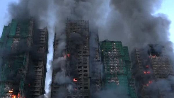 Incendio en Hong Kong
