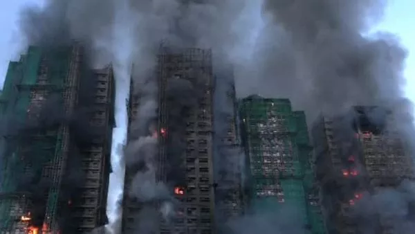 Incendio en Hong Kong