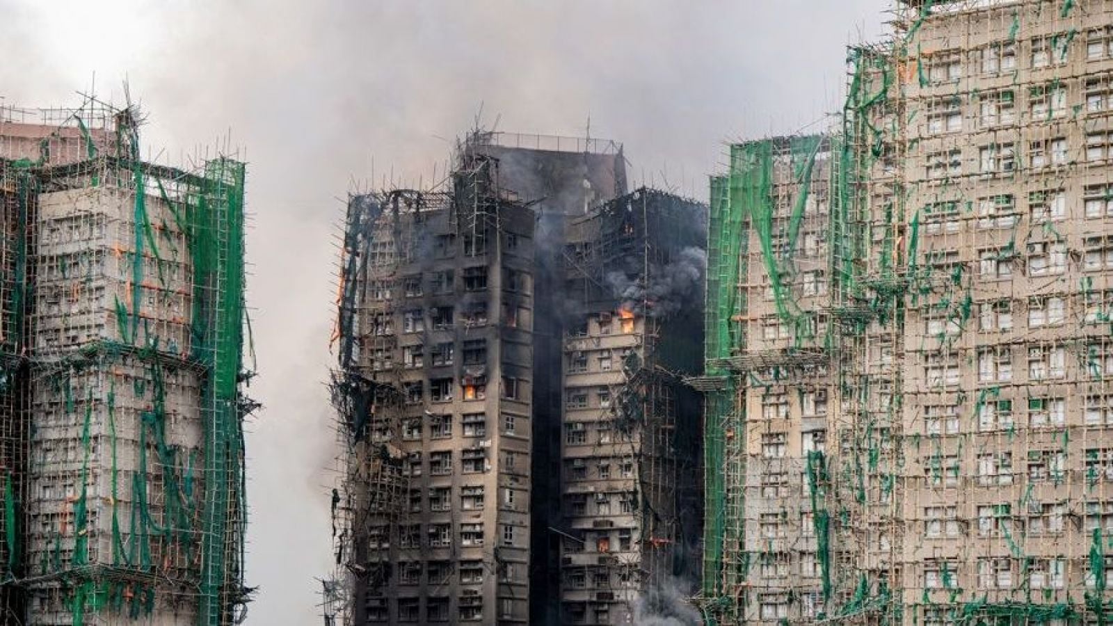 Incendio en Hong Kong