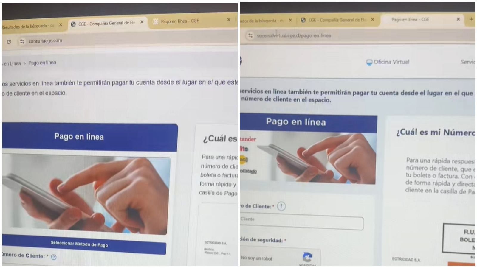 Joven denuncia página falsa de la CGE