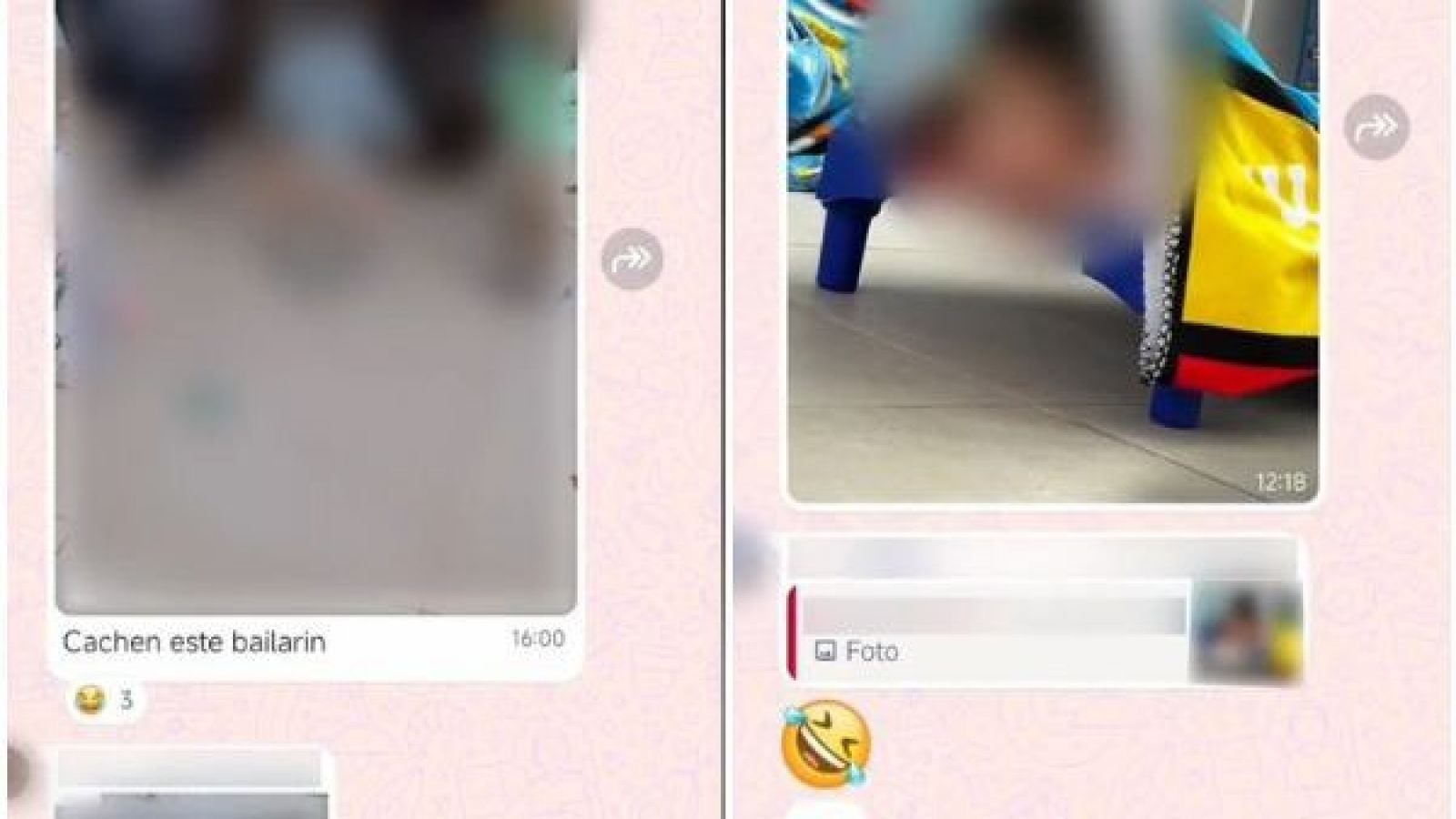 Grupo de WhatsApp de parvularias de jardín infantil "Angelitos Dorados", ubicado en la Base Aérea Cerro Moreno, en Antofagasta