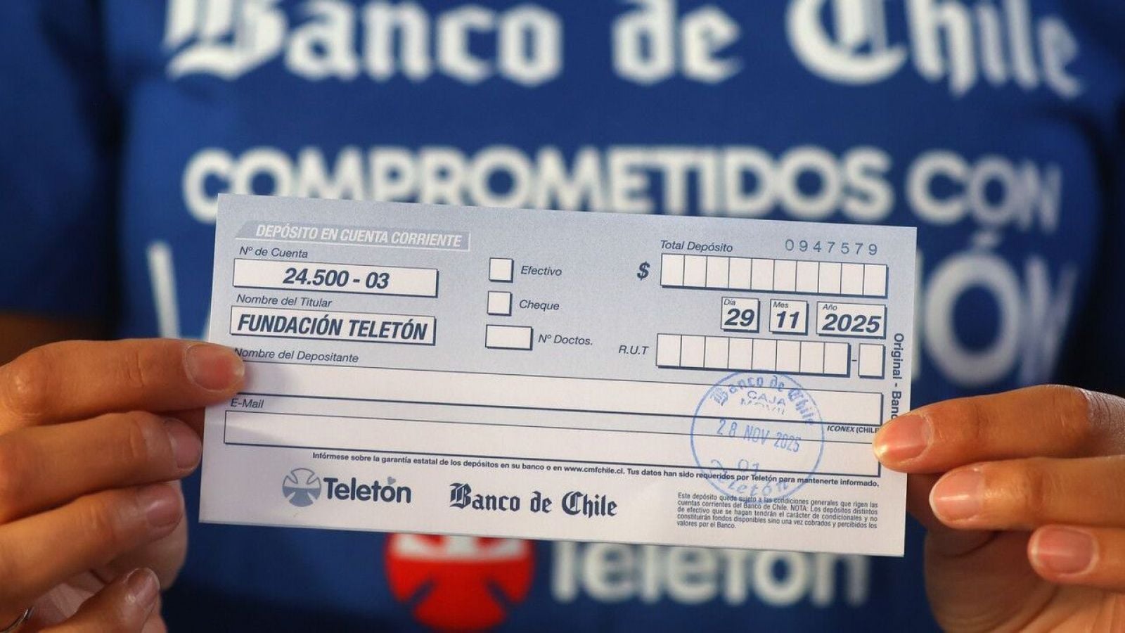 Donación a la Teletón 2025